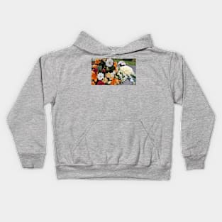 Paris Fall Flowers Kids Hoodie